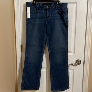 NWT CALVIN KLEIN BOOTCUT JEANS SZ 14
